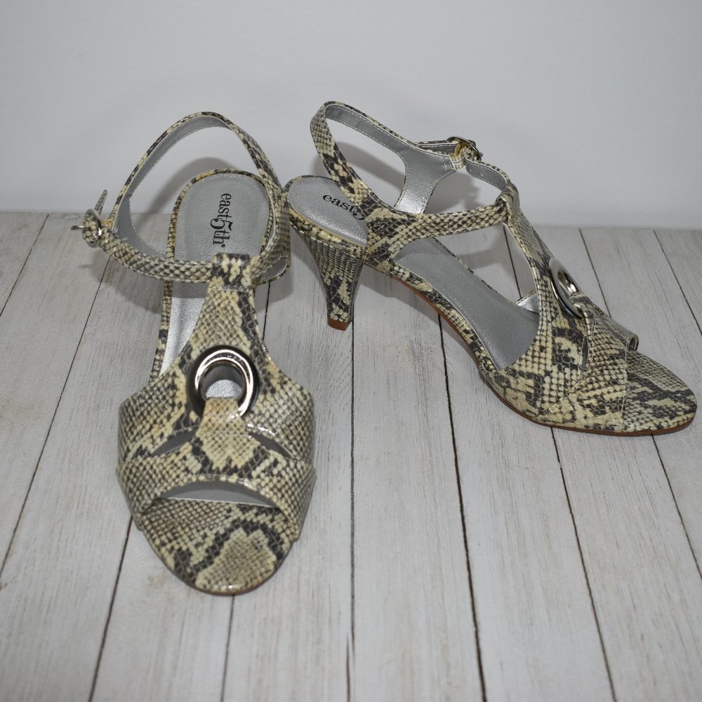 East 5th Women's Snake Print Heels Size US 7M